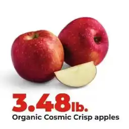 Hy-Vee Organic Cosmic Crisp apples offer