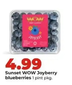 Hy-Vee Sunset WOW Joyberry blueberries offer
