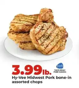 Hy-Vee Hy-Vee Midwest Pork bone-in assorted chops offer