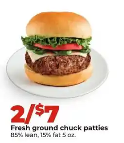 Hy-Vee Fresh ground chuck patties offer