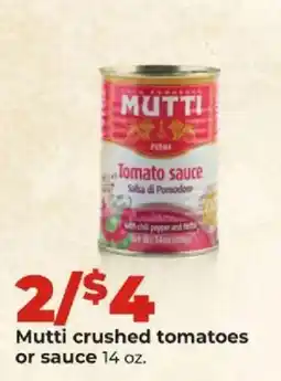Hy-Vee Mutti crushed tomatoes or sauce offer