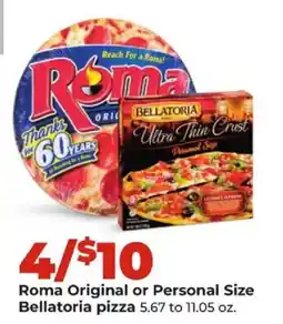 Hy-Vee Roma Original or Personal Size Bellatoria pizza offer