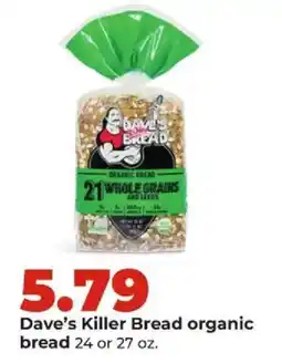 Hy-Vee Dave's killer bread organic bread offer