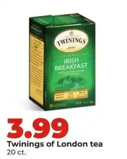 Hy-Vee Twinings of London tea offer