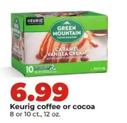 Hy-Vee Keurig coffee or cocoa offer