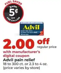 Hy-Vee Advil pain relief offer