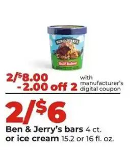 Hy-Vee Ben & Jerry's bars offer