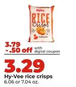 Hy-Vee Hy-Vee rice crisps offer