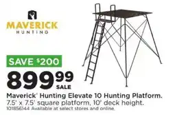 Mills Fleet Farm Maverick Hunting Elevate 10 Hunting Platform offer