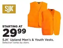 Mills Fleet Farm Sjk Upland Men's & Youth Vests offer