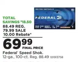 Mills Fleet Farm Federal Speed Shok offer