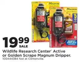 Mills Fleet Farm Wildlife Research Center Active or Golden Scrape Magnum Dripper offer