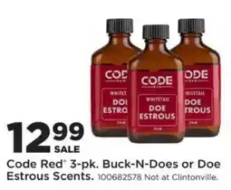 Mills Fleet Farm Code Red 3-pk. Buck-N-Does or Doe Estrous Scents offer