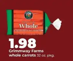 Hy-Vee Grimmway Farms whole carrots offer