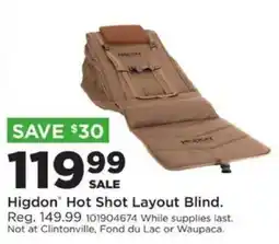 Mills Fleet Farm Higdon Hot Shot Layout Blind offer