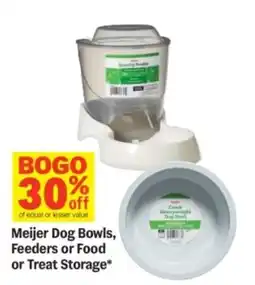 Meijer Meijer Dog Bowls, Feeders or Food or Treat Storage offer