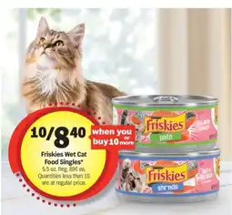 Meijer Friskies Wet Cat Food Singles offer