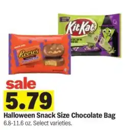 Meijer Halloween Snack Size Chocolate Bag offer