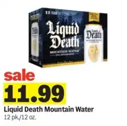 Meijer Liquid Death Mountain Water offer