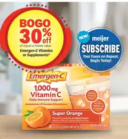 Meijer Emergen-C Vitamin C offer