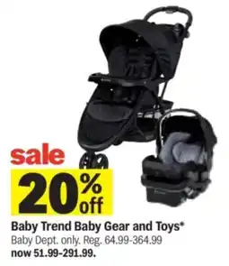 Meijer Baby Trend Baby Gear and Toys offer