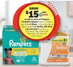 Meijer Pampers Swaddlers Diapers offer