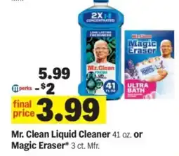 Meijer Mr. Clean Liquid Cleaner or Magic Eraser offer