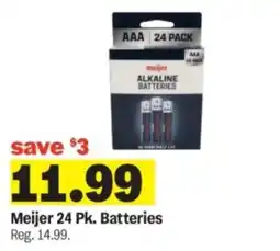 Meijer Meijer alkaline batteries offer