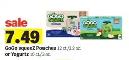 Meijer Gogo squeeze pouches or yogurts offer