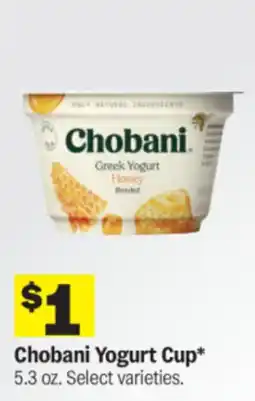 Meijer Chobani Yogurt Cup offer