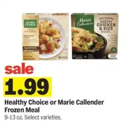 Meijer Healthy Choice or Marie Callender Frozen Meal offer