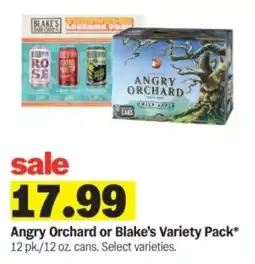 Meijer Angry Orchard or Blake's Variety Pack offer