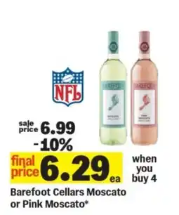Meijer Barefoot Cellars Moscato or Pink Moscato offer