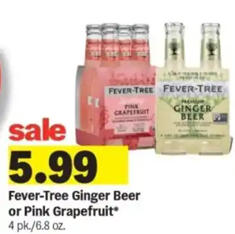 Meijer Fever-Tree Ginger Beer or Pink Grapefruit offer