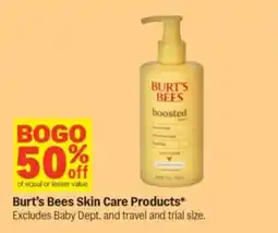 Meijer Burt's Bees Skin Care Products offer