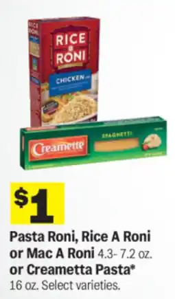 Meijer Pasta Roni, Rice A Roni or Mac A Roni or Creametta Pasta offer