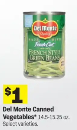 Meijer Del Monte Canned Vegetables offer