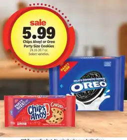 Meijer Chips Ahoy! or Oreo Party Size Cookies offer