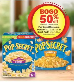 Meijer Pop Secret Microwave Popcorn offer