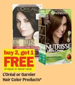 Meijer L'Oréal or Garnier Hair Color Products offer