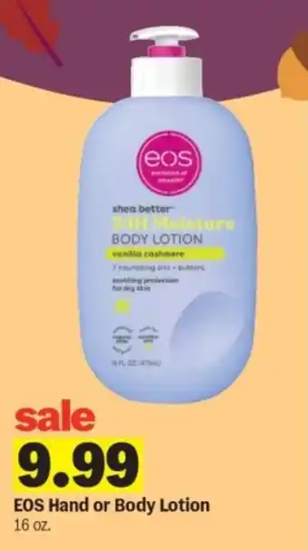 Meijer Eos Hand or Body Lotion offer