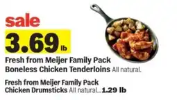 Meijer Fresh from Meijer Family Pack Boneless Chicken Tenderloins offer