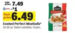 Meijer Cooked Perfect Meatballs offer