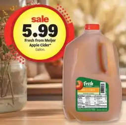 Meijer Fresh from Meijer Apple Cider offer