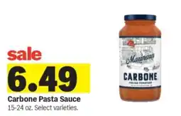 Meijer Carbone pasta sauce offer