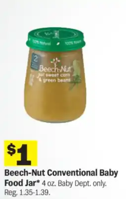 Meijer Beech-Nut Conventional Baby Food Jar offer