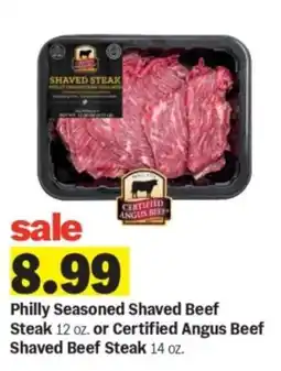 Meijer Philly Seasoned Shaved Beef Steak offer