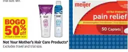 Meijer Not Your Mother's Hair Care Products offer