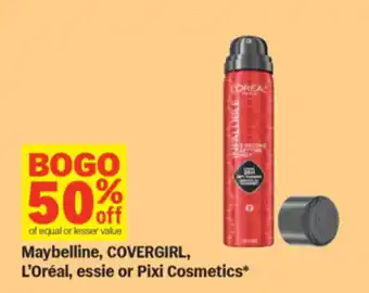 Meijer Maybelline, COVERGIRL, L'Oréal, essie or Pixi Cosmetics offer