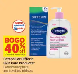 Meijer Cetaphil or Differin Skin Care Products offer